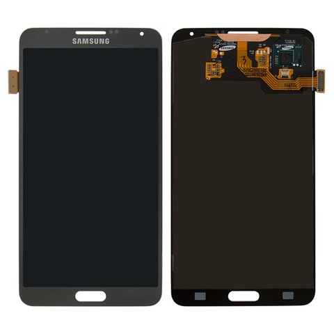 Дисплей для Samsung N900 Note 3, N9000 Note 3, N9005 Note 3, N9006 Note 3, серый, без рамки, Оригинал переклеено стекло 