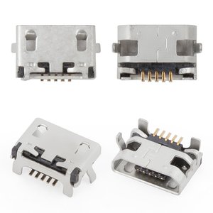Конектор зарядки для Lenovo IdeaTab A10 70 A7600 ;  Lenovo A5000, A7000, 5 pin, micro USB тип B