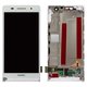 Дисплей для Huawei Ascend P6-U06, белый, с рамкой, High Copy