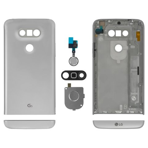 Корпус для LG G5 H820, G5 H830, G5 H850, G5 LS992, G5 US992, G5 VS987, серебристый