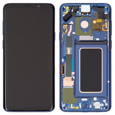 Дисплей для Samsung G965 Galaxy S9 Plus, синій, з рамкою, Original PRC , coral Blue, original glass