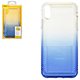 Чехол Baseus для iPhone XR, синий, бесцветный, с фактурой, с переливом, защитный, силикон, #WIAPIPH61-XC03