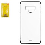Чехол Baseus для Samsung N960 Galaxy Note 9, черный, прозрачный, силикон, #WISANOTE9-MD01