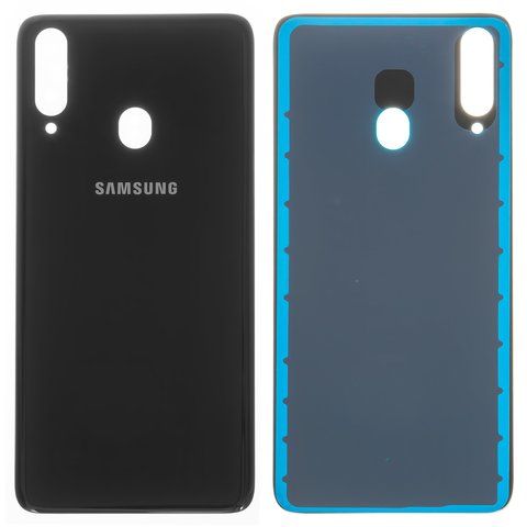 Задня панель корпуса для Samsung A207F DS Galaxy A20s, чорна