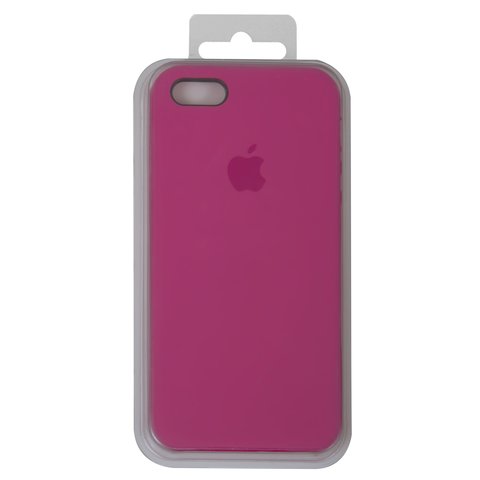 Чохол для Apple iPhone 5, iPhone 5S, iPhone 5SE, бордовий, Original Soft Case, силікон, dragon fruit 48 