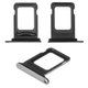 Тримач SIM-карти для iPhone 12 Pro, iPhone 12 Pro Max, чорний, double SIM, graphite