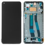Дисплей для Xiaomi Mi 11 Lite, Mi 11 Lite 5G, чорний, з рамкою, Original (PRC), #WM6556Z21-1