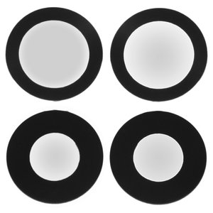 Скло камери для iPhone 12, iPhone 12 mini, чорне, без рамки, комплект 2 шт.