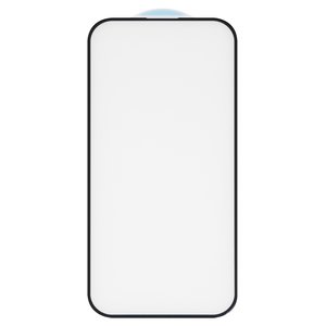 Защитное стекло All Spares для Apple iPhone 14 Pro, 5D Full Glue, черный, cлой клея нанесен по всей поверхности