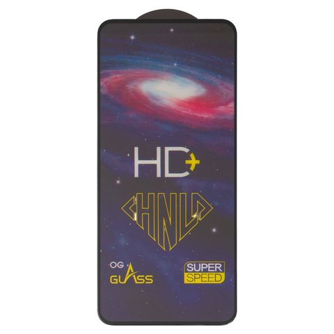 Захисне скло All Spares для Motorola Moto G60, 0,33 мм 9H, сумісне з чохлом, Full Glue, чорний, шар клею нанесений по всій поверхні, HD+