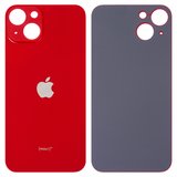 Задняя панель корпуса для iPhone 13, красная, не нужно снимать стекло камеры, Original (PRC), big hole