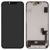 Дисплей для iPhone 14, чорний, з рамкою, High Copy, (OLED), GX OEM hard