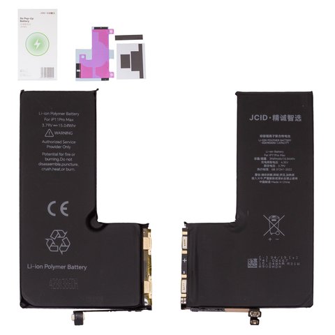 Акумулятор JCID для Apple iPhone 11 Pro Max, Li Polymer, 3,79 В, 3969 мАг, з вбудованим шлейфом, без помилки, no Pop Up