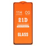 Защитное стекло для Realme 5, 6i, C21, C3, совместимо с чехлом, Full Glue, (без упаковки), черный