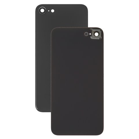 Panel trasero de carcasa puede usarse con iPhone 8, negra, con vidrio de cámara, small hole
