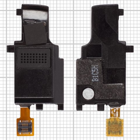 Buzzer compatible with Samsung S5660, in frame, black 