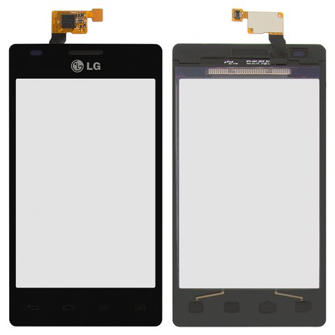 Touchscreen compatible with LG E615 Optimus L5 Dual, black 