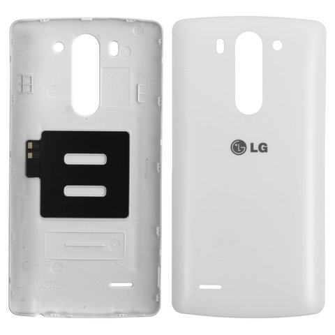 Battery Back Cover compatible with LG G3s D722, G3s D724, white 
