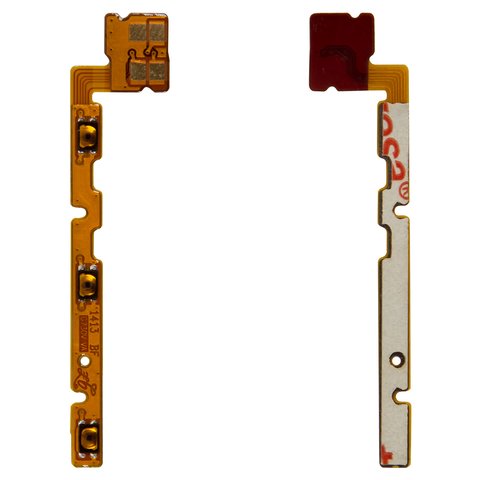 Flat Cable compatible with Huawei Ascend G730 U10, start button, sound button, with components 