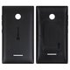 Housing Back Cover compatible with Microsoft (Nokia) 435 Lumia, 532 Lumia, (black, with side button)