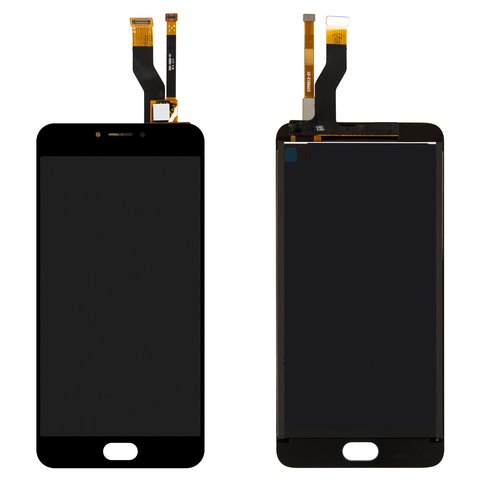 Pantalla LCD puede usarse con Meizu M3 Note, negro, sin marco, 30 pin, M681H M681Q M681C