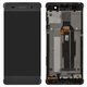 LCD compatible with Sony F3111 Xperia XA, F3112 Xperia XA Dual, F3113 Xperia XA, F3115 Xperia XA, F3116 Xperia XA Dual, (gray, with frame, High Copy, graphite black)
