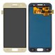 Pantalla LCD puede usarse con Samsung A320 Galaxy A3 (2017), dorado, sin ajuste de brillo, sin marco, Copy, (TFT)