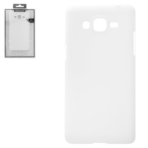 Case Nillkin Super Frosted Shield compatible with Samsung G532 Galaxy J2 Prime, white, with support, matt, plastic  #6902048134799