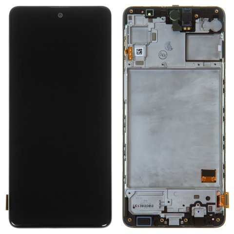 Pantalla LCD puede usarse con Samsung M317 Galaxy M31s, negro, con marco, Original, empaque industrial, #GH81 13736A GH82 23774A GH82 24114A