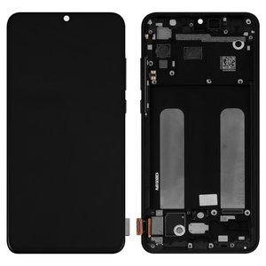 Pantalla LCD puede usarse con Xiaomi Mi 9 Lite, Mi CC9, negro, con marco, original vidrio reemplazado , M1904F3BG