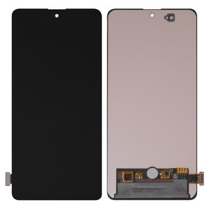 Pantalla LCD puede usarse con Samsung A715 Galaxy A71, negro, sin marco, High Copy, OLED 
