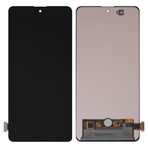 LCD compatible with Samsung A715 Galaxy A71, black, without frame, High Copy, OLED  