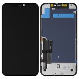 Дисплей для iPhone 11, черный, с рамкой, AAA, (TFT), JK