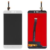 LCD compatible with Xiaomi Redmi 4X, (white, grade B, without frame, High Copy)