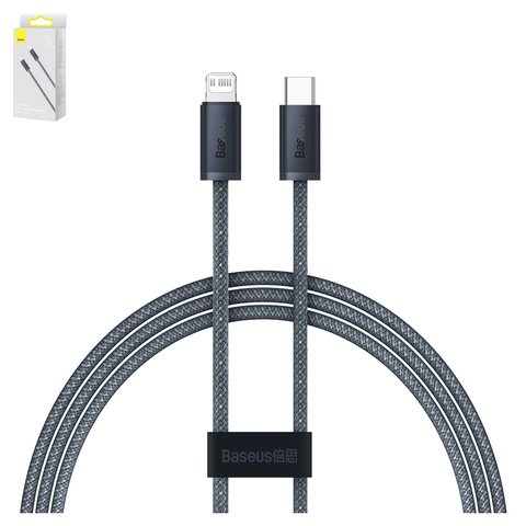 USB Cable Baseus Dynamic Series, USB type C, Lightning, 100 cm, 20 W, gray  #CALD000016