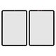 Housing Glass compatible with iPad Pro 11 2018, iPad Pro 11 2020, (black)