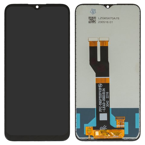 LCD compatible with Nokia C21 Plus, black, without logo, without frame, High Copy 