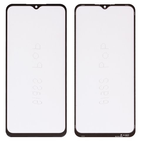 Housing Glass G+OCA PRO compatible with Samsung A235 Galaxy A23, M236B Galaxy M23, M336B Galaxy M33, with OCA film, black 