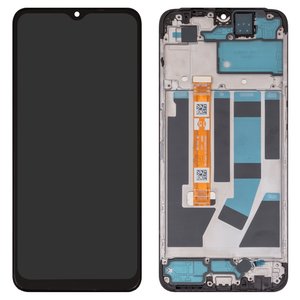 Дисплей для Oppo A57 4G, A57e, A57s, A77 4G, черный, с рамкой, High Copy, HTF066H015