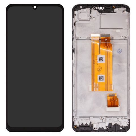 Pantalla LCD puede usarse con Realme Note 60, negro, con marco, High Copy, RMX3933