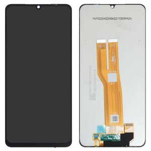 LCD compatible with Samsung A075 Galaxy A07 4G, black, without frame, original change glass 