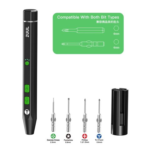 Cordless Power Screwdriver 2UUL SD15, 4 in 1 