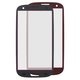 Housing Glass compatible with Samsung I9300 Galaxy S3, I9305 Galaxy S3, (red)