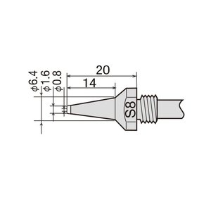 Наконечник для демонтажного пистолета GOOT TP 100N S8