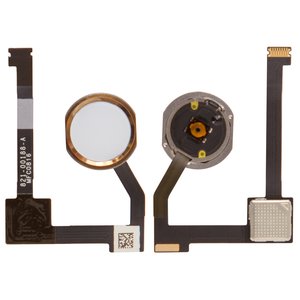 Flat Cable compatible with iPad Pro 12.9 2015 1h Gen , Home button, golden, with components 