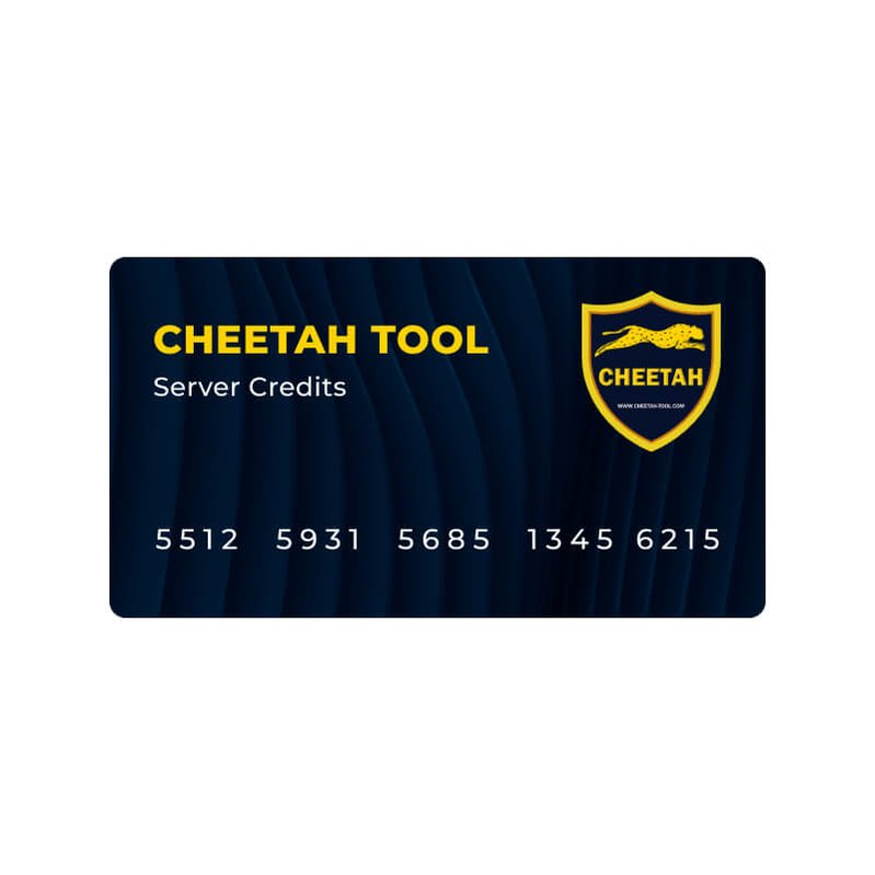 CheetahToolServerCredits