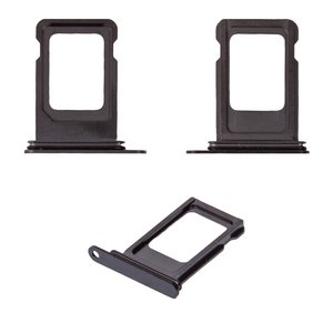 SIM Card Holder compatible with iPhone 15 Pro, iPhone 15 Pro Max, black, black titanium 