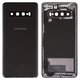 Housing Back Cover compatible with Samsung G973 Galaxy S10, (black, with camera lens, refurbished, Original)