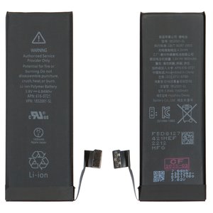 Аккумулятор для iPhone 5S, Li ion, 3,8 В, 1800 мАч, повышенная ёмкость, original IC, #616 0721