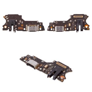 Flat Cable compatible with Oppo A32, A32s, headphone connector, charge connector, with microphone, Copy, charging board 